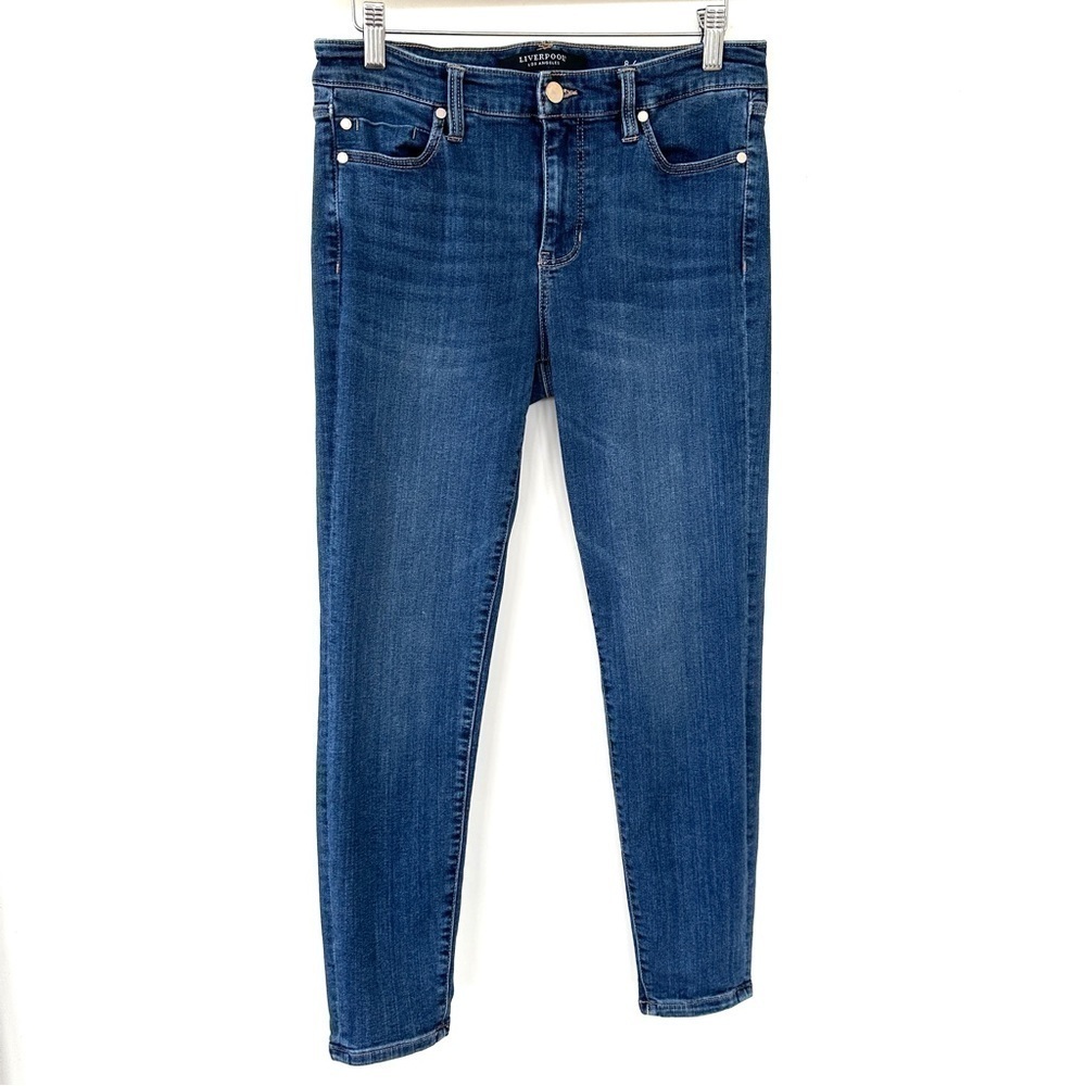 Liverpool “the ankle  skinny” jeans in stretch denim, medium rise